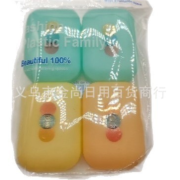 Silicone soap box for draining water, home creative bathroom washbasin, anti-slip soap tray pic 2