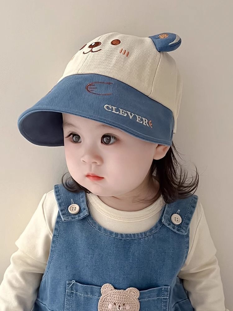 宝宝帽子春秋薄款渔夫帽可爱超萌男女宝遮阳帽婴儿防晒鸭舌帽新款详情5