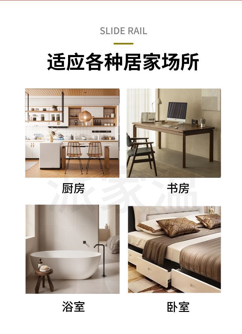 Set of hinge door, no need for slotting, 4-inch parent-child lotus leaf bedroom wooden door, golden three-in-one for bathroom pic 7