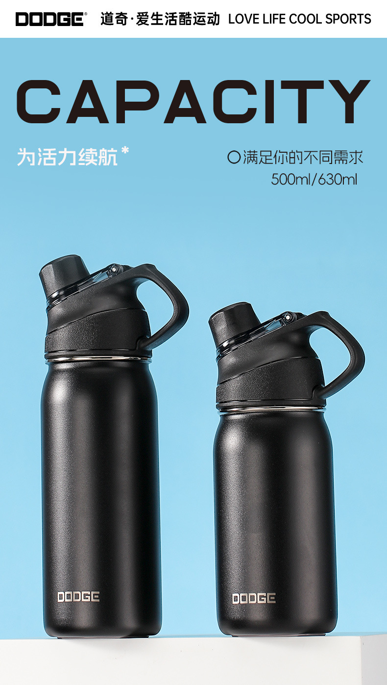 Dodge insulated cup, large-capacity 316 stainless steel straw cup, water bottle for boys and girls, special water cup for children to go to school pic 3