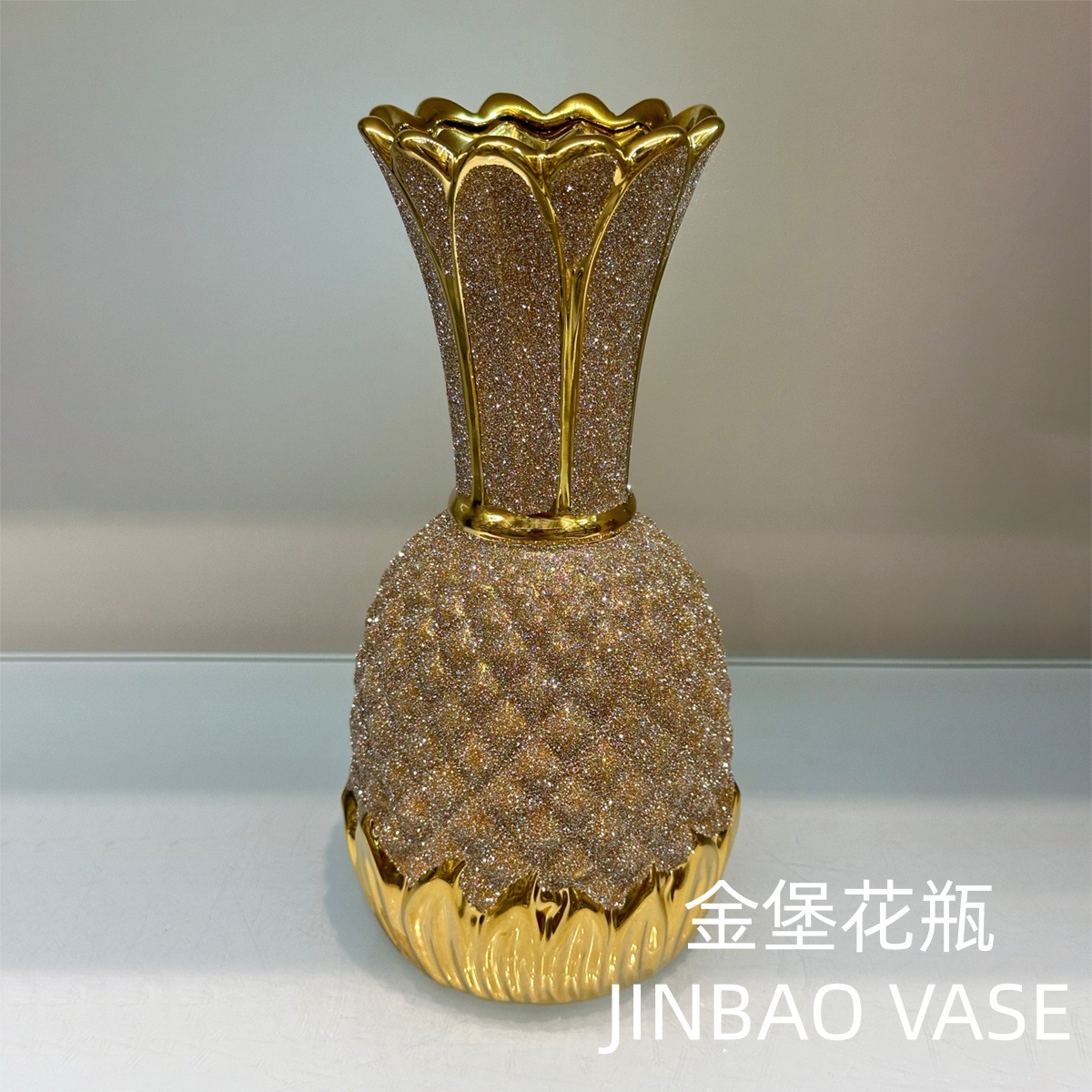 New European-style ceramic vase three-piece set for home living room decoration, flower arrangement, dried flowers, flower vases and decorative items pic 2