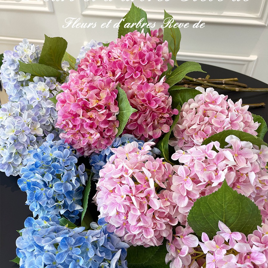 公主绣球花仿真花绢布假花花束客厅餐桌装饰高端园艺宿根花卉详情7