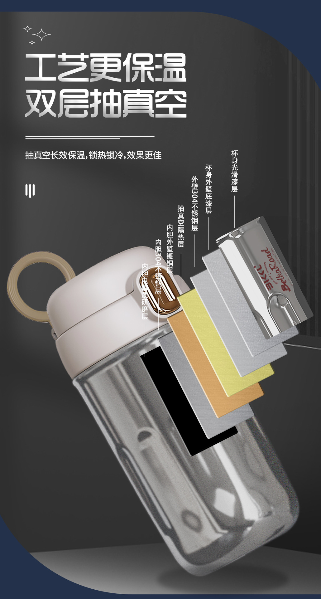 乐森玻璃杯高颜值耐高温茶水分离单层中硼硅水杯便携办公室咖啡杯详情3