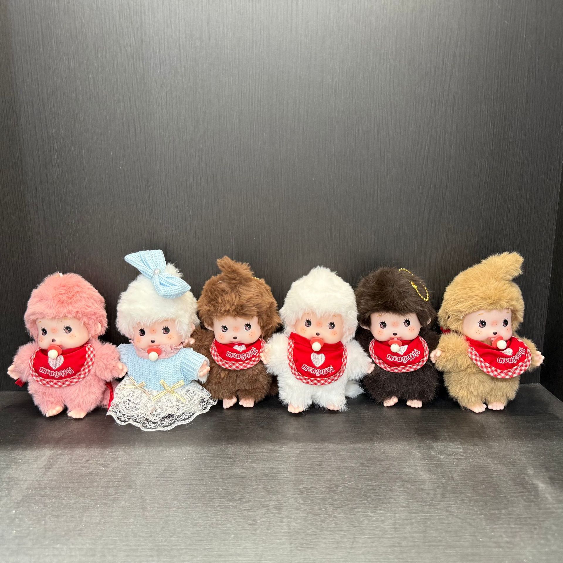 New Menghou Mengqiqi 15cm plush toy, kindergarten claw machine pendant, mini pic 2