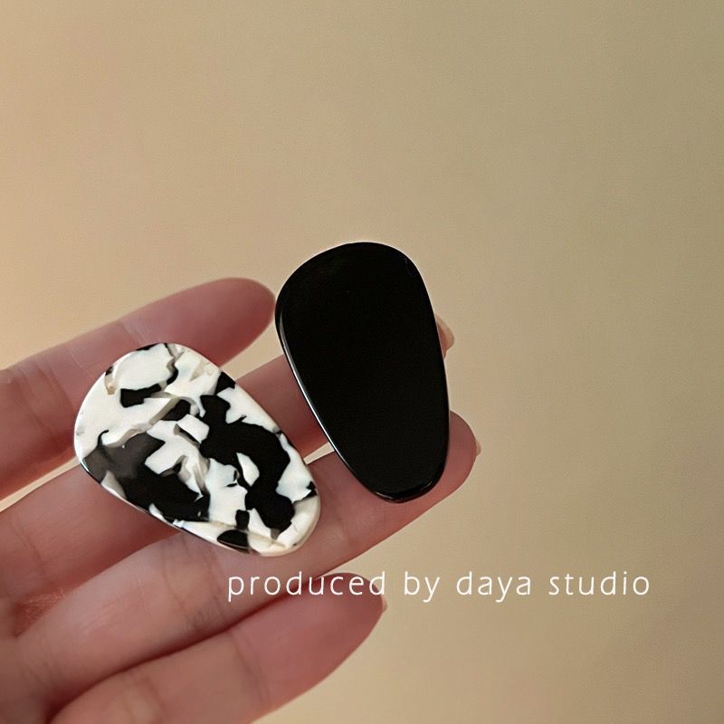 法式又日常 醋酸水滴发夹高级感小众设计气质复古发卡刘海边夹详情16