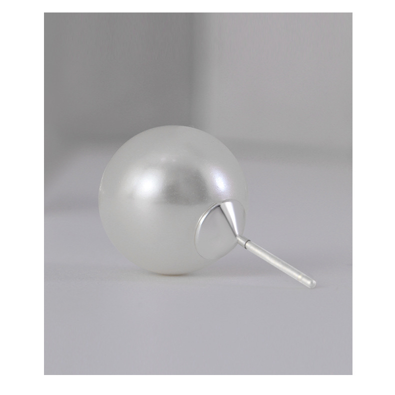 fever同款珍珠耳钉正圆大颗强光珍珠耳钉ins风简约气质银针耳钉女详情17