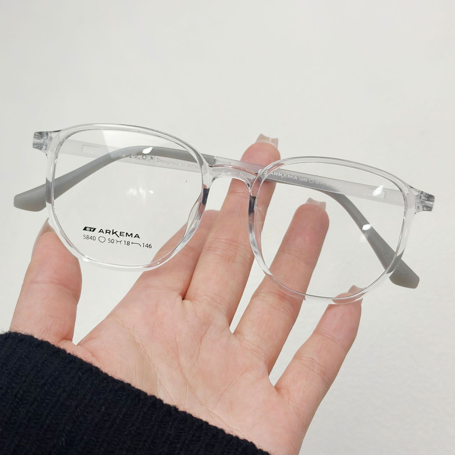 批发时尚阿科玛近视镜框透明眼镜框素颜圆形近视镜丹阳近视眼镜架详情18