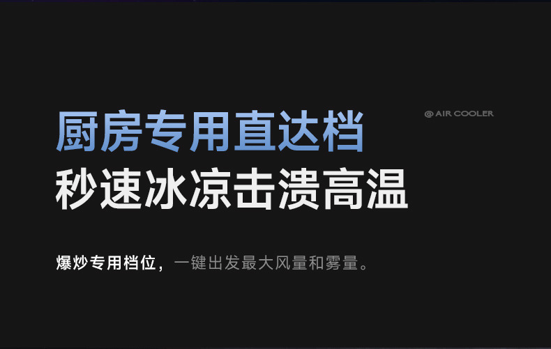 德国蓝宝BP-X6厨房冰雾扇电风扇小空调冷风机家用防油烟制冷壁挂详情12