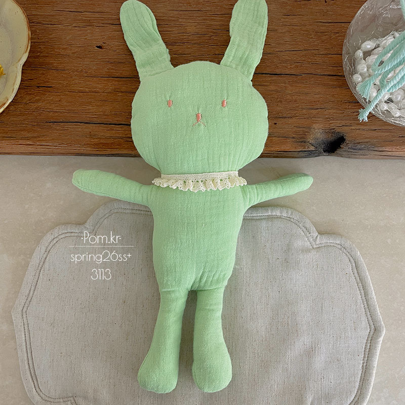 春季新款呆萌布艺手作兔兔玩偶儿童宝宝安抚玩具充棉立体摆件装饰详情5