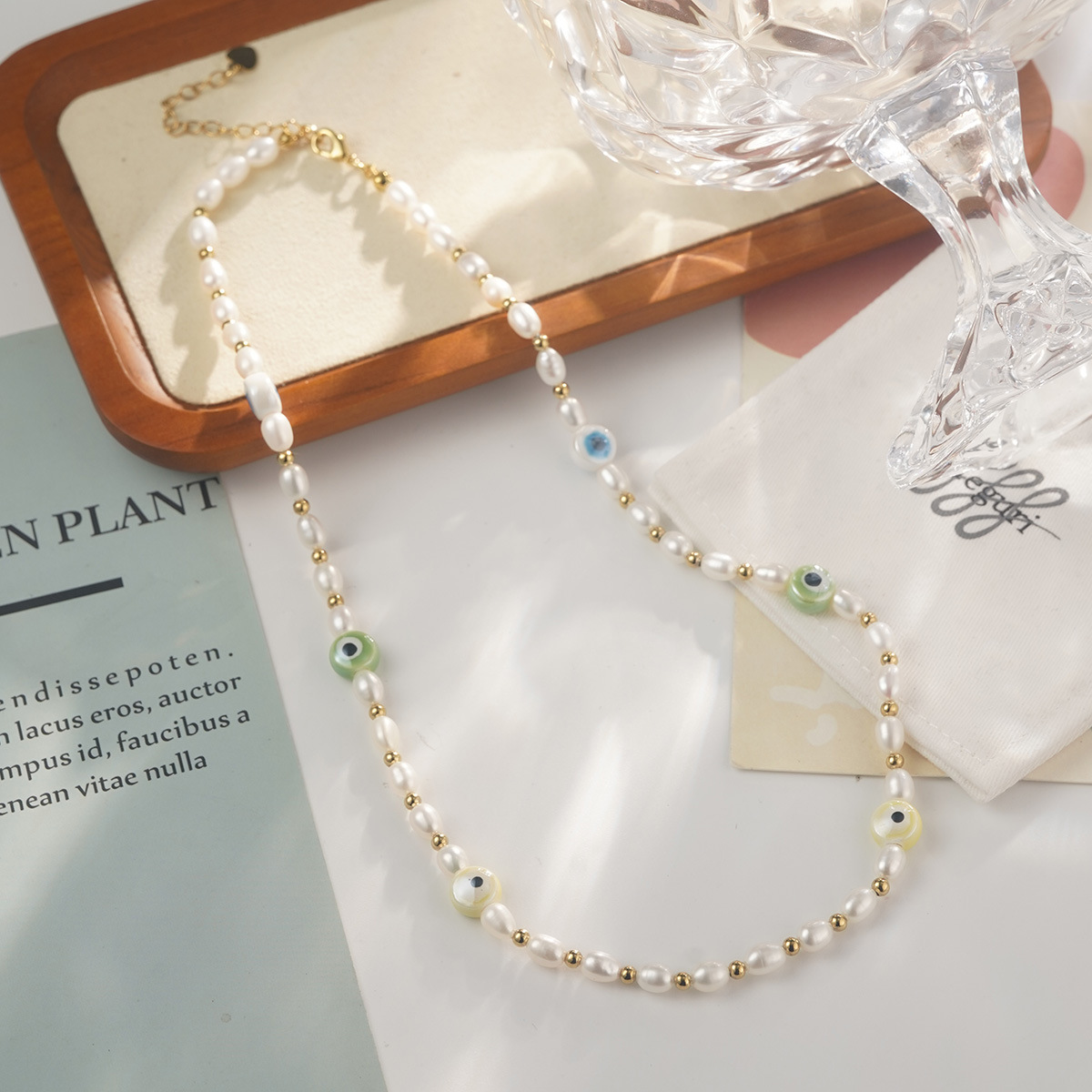 Candy-colored heart-shaped beaded necklace, summer dopamine smiling face heart-shaped collarbone chain, colorful color-blocking niche sweater chain pic 38