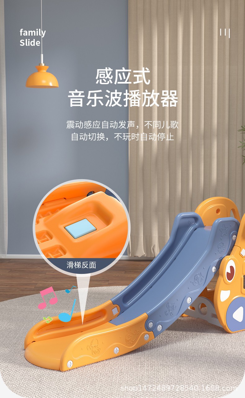 Indoor household slide for children aged 3 to 10, large families, kindergartens, plastic folding baby slide toys pic 13