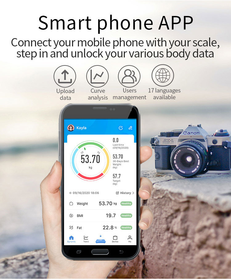 外贸跨境专供蓝牙体重秤智能家用电子人体秤健康称体脂秤APP代发详情24