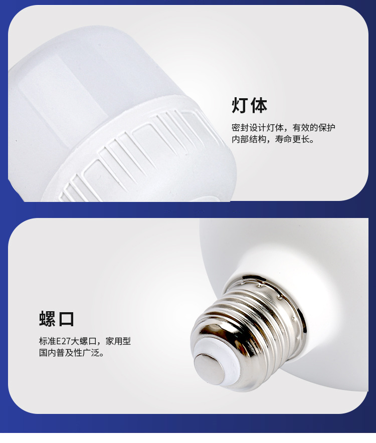 Wholesale energy-saving lamps, led bulbs, bulb lamps, household living room e27 screw socket ultra-bright constant current eye-protecting factory lighting lamps pic 16
