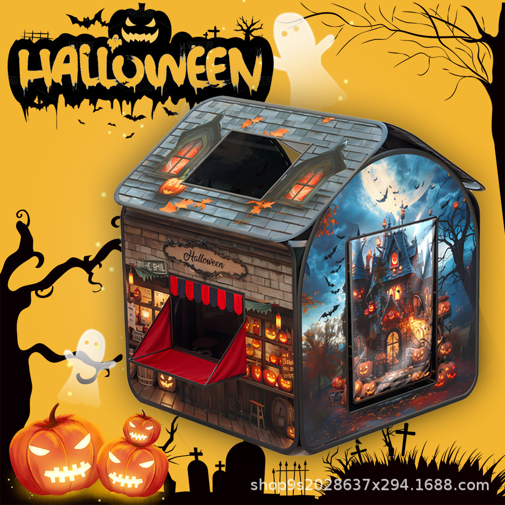 跨境亚马逊万圣节圣诞节儿童帐篷室内游戏屋小房子过家家玩具屋详情13