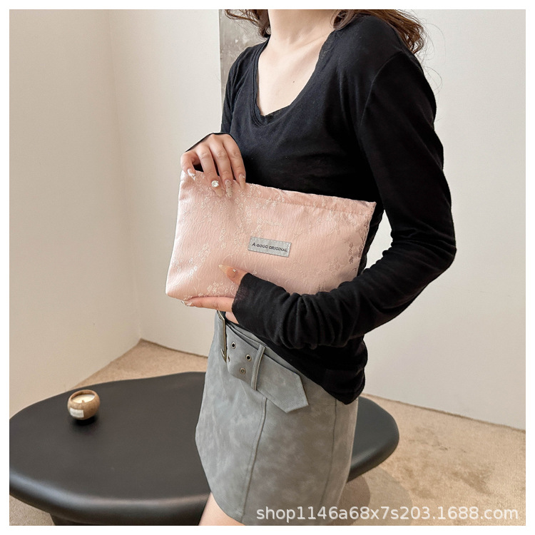 跨境蝴蝶化妆包小清新便携护肤品收纳袋旅行洗漱包帆布方包手拿包详情21