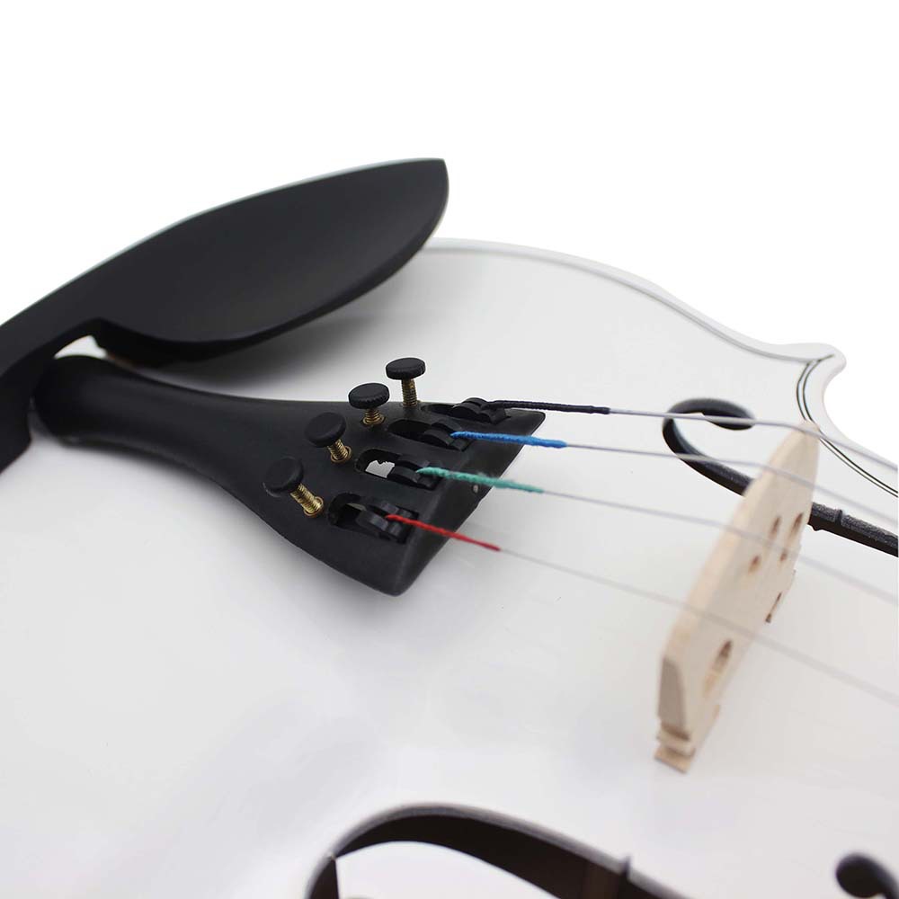 Cross-border violin set: White violin, adult beginner violin practice 4/4 basswood violin pic 18
