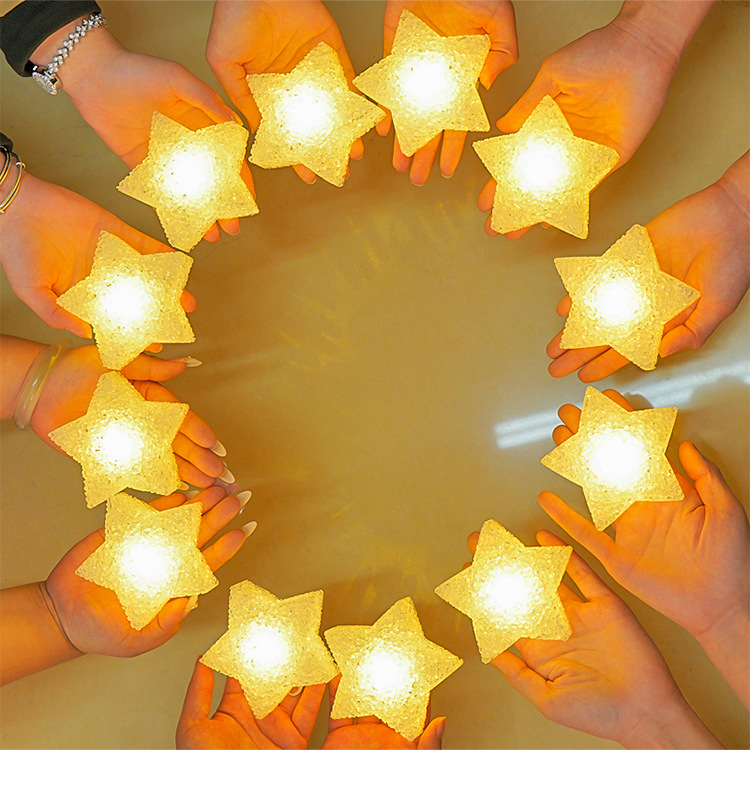 Wholesale of creative hand-held star lights, wrist dance, luminous prop lights, festival performance decoration, little star atmosphere lights pic 9