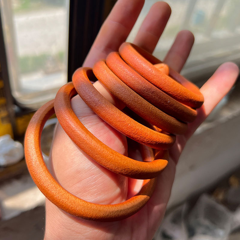 Wholesale diy cowhide bracelets, tochigi saddle leather bracelets and bangles, lifetime rings, top layer raised cowhide without splicing bracelets pic 11