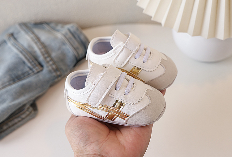 New Spring and Autumn baby sports shoes for boys and girls, color-blocking soft-soled baby shoes, soft-soled baby shoes for 0-1 year old toddlers, no single shoes that fall off pic 15