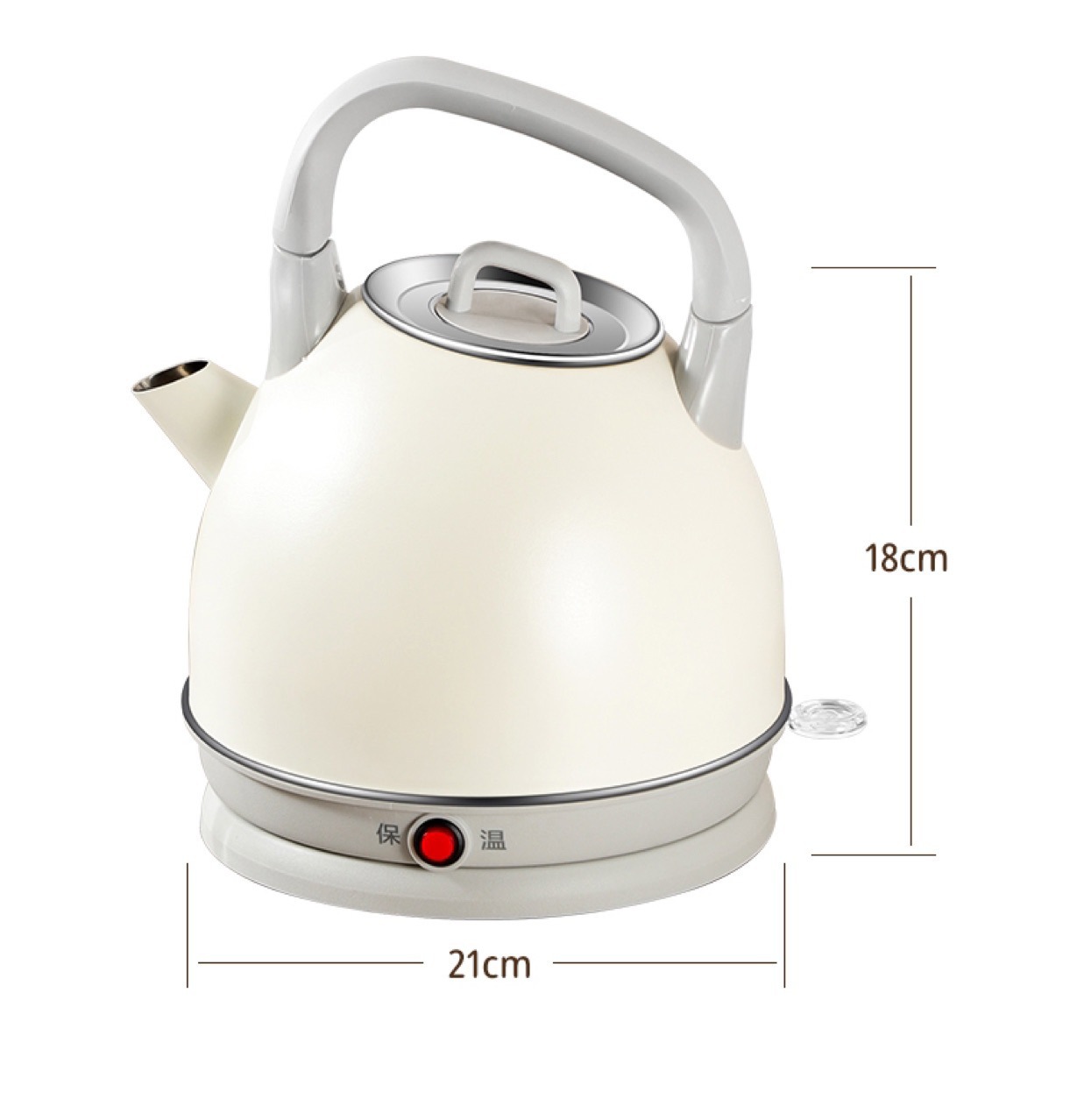 美耐佳316不锈钢家用电热水壶自动断电分体式烧水壶厨房电器热水壶容量多款可选详情5