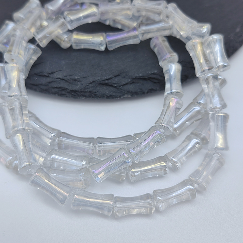 6x12mm bamboo joint beads, glass beads, bamboo bracelet necklace, diy handcrafted hairpin accessory materials pic 12