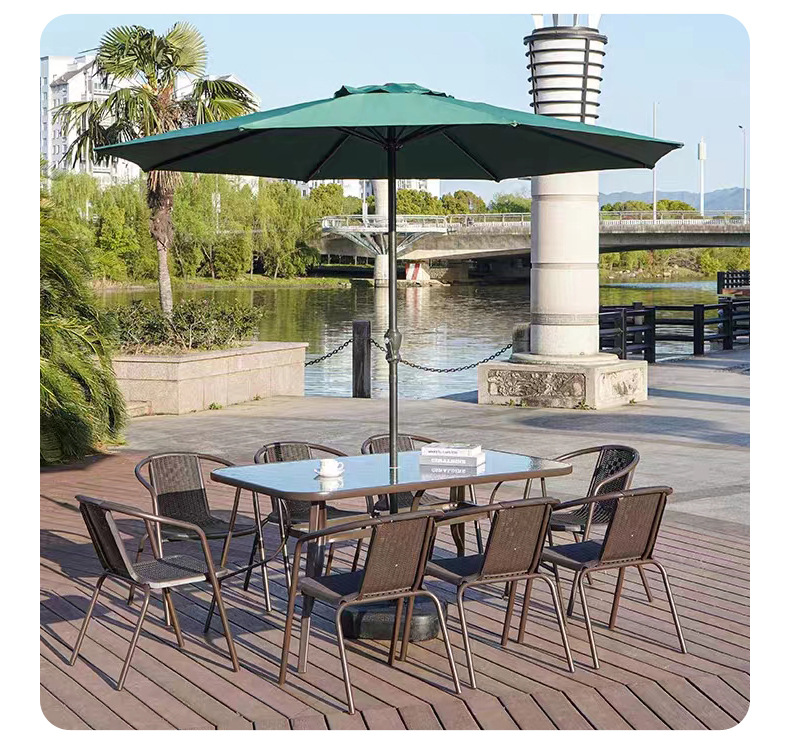 工厂直发2米7户外遮阳伞摆摊太阳伞中柱伞庭院伞单顶双顶详情13