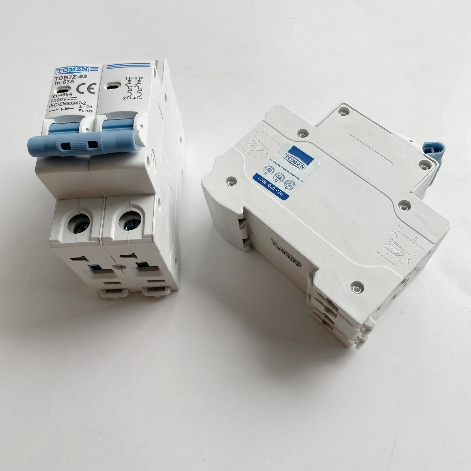 TOMZN光伏直流小型断路器DC1000V2P63A空气开关同正MCB详情3
