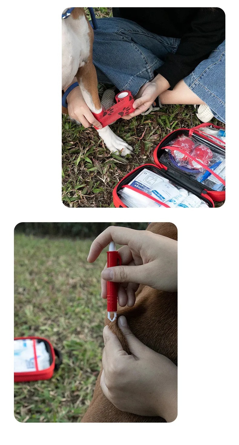 Cross-border export pet first aid kit, portable cat and dog medical first aid kit, Amazon pet emergency supplies set pic 4