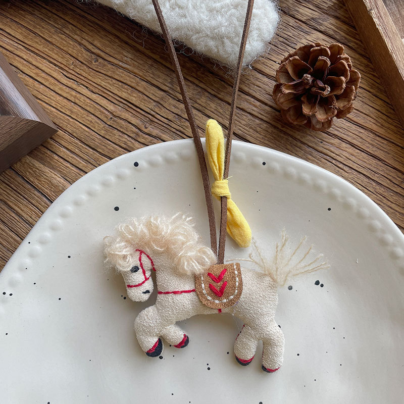 新款韩系手工布艺儿童手作项链秋冬氛围感穿搭配饰挂脖卡通装饰链详情7