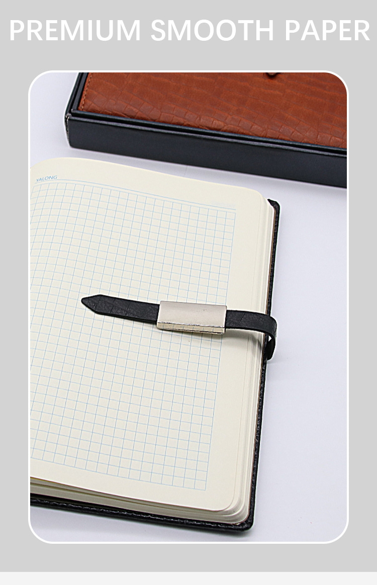 雅隆跨境2023经典设计皮革学生办公室工作人员笔记本用笔详情2