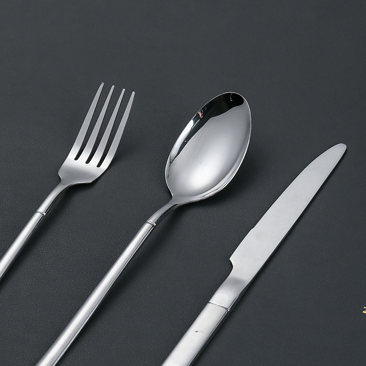 跨境货源骑士餐具套装三件套创意西餐厅牛排刀叉勺不锈钢刀叉套装详情13