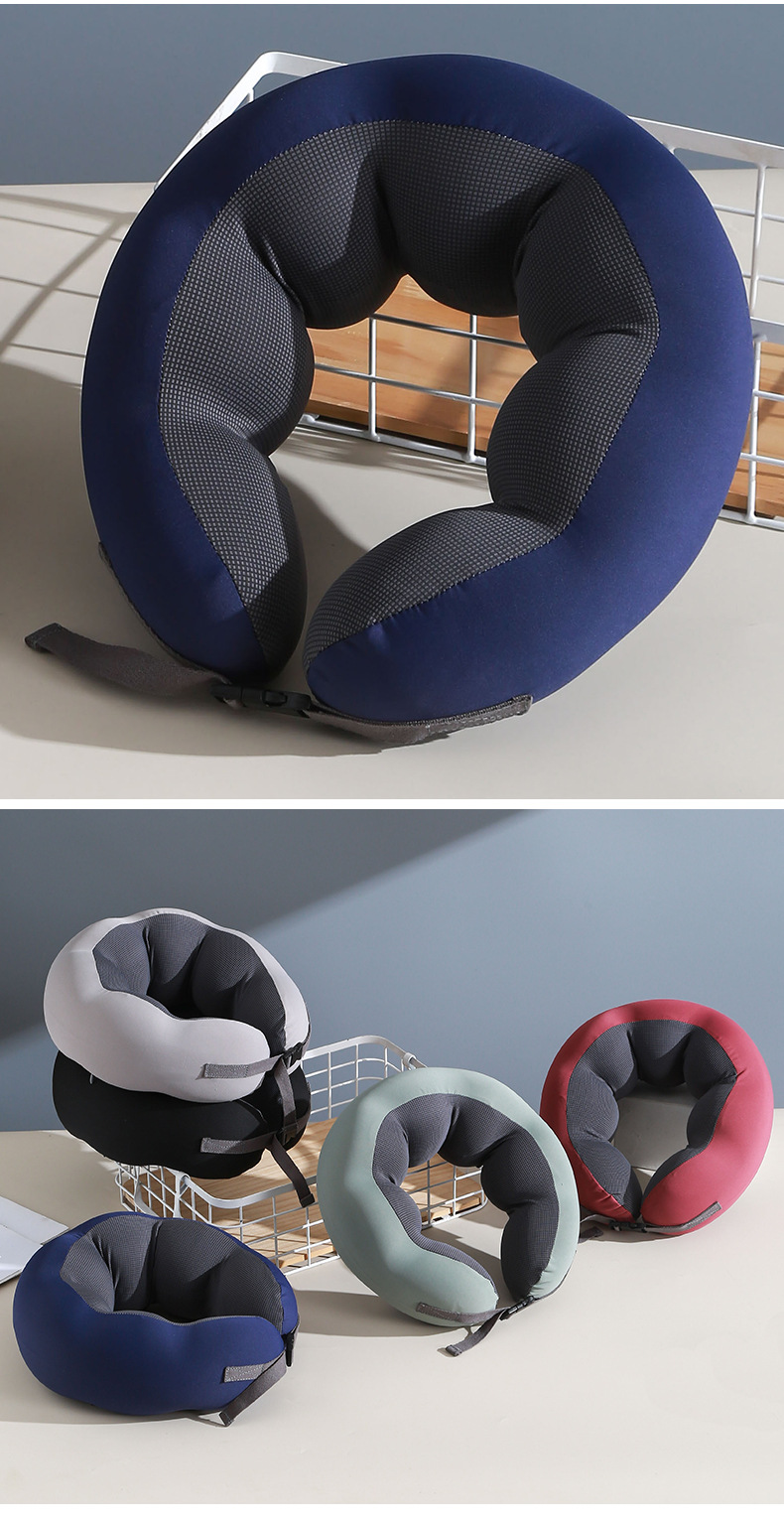 U型枕记忆棉护颈枕冰凉感颈枕办公午睡旅行便携神器记忆棉豌豆枕详情8