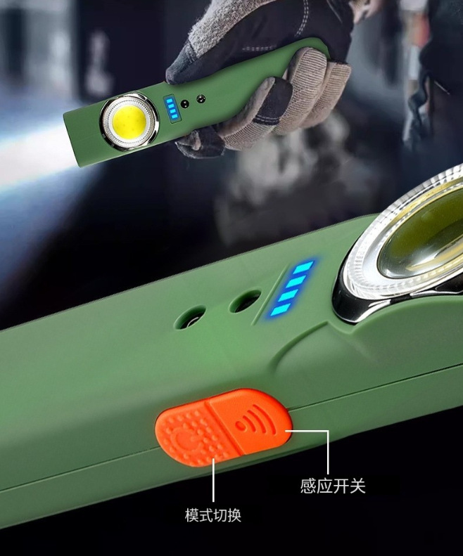 Multifunctional portable mini high-intensity dual light source work light TYPE-C Outdoor magnetic long-range radiation work coat and hat clip light pic 8