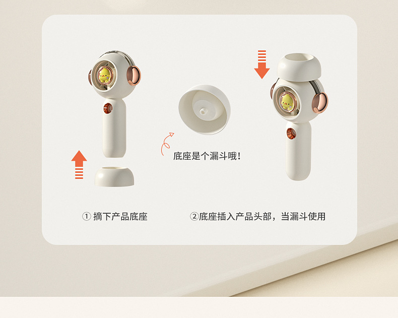 Portable handheld fan with dry battery, small electric fan, cool and portable for outdoor use pic 3