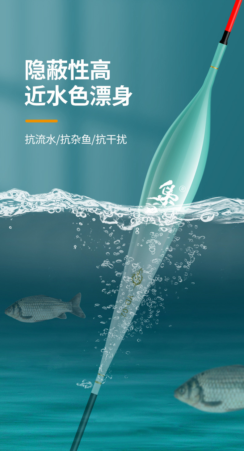 大物鱼漂超醒目纳米青鱼翘嘴鲢鳙高灵敏加粗尾远投巨物钓鱼浮漂详情9