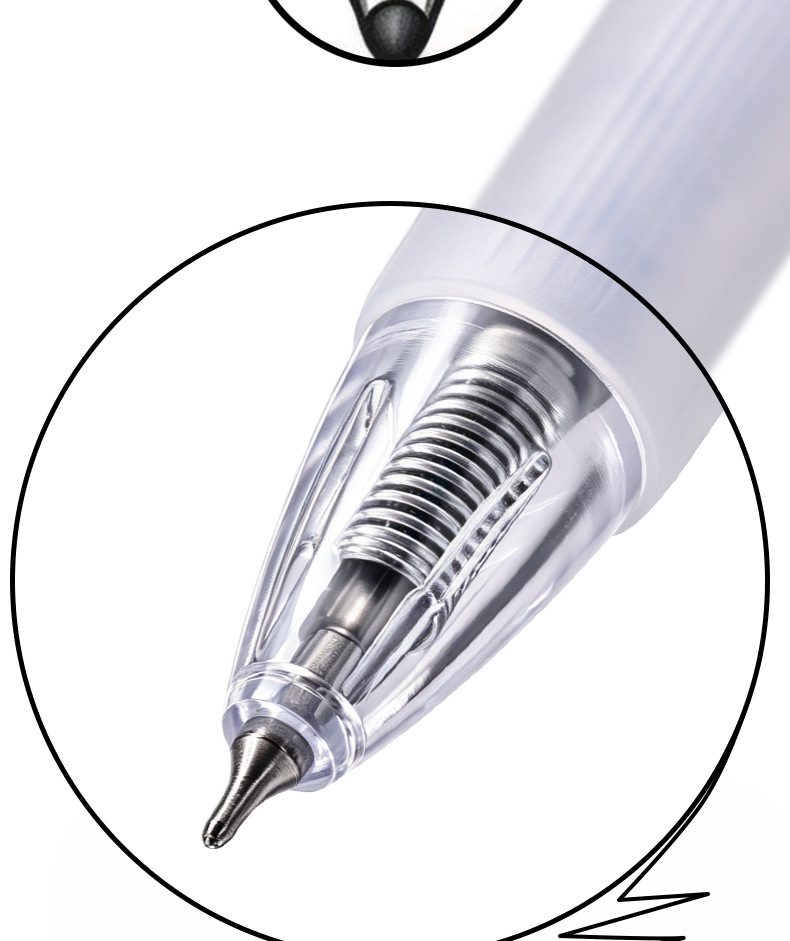 Factory direct supply of Weiya CS pen tip gel pen WYH29821 black gel pen wholesale transparent gel pen pic 4
