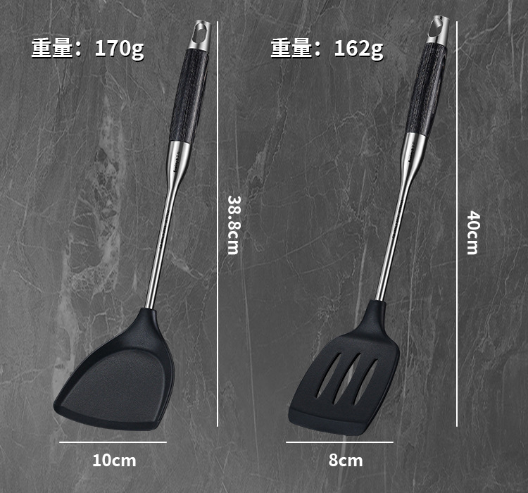 硅胶锅铲家用316食品级耐高温不粘锅防烫铲炒勺炒菜铲子套装详情28