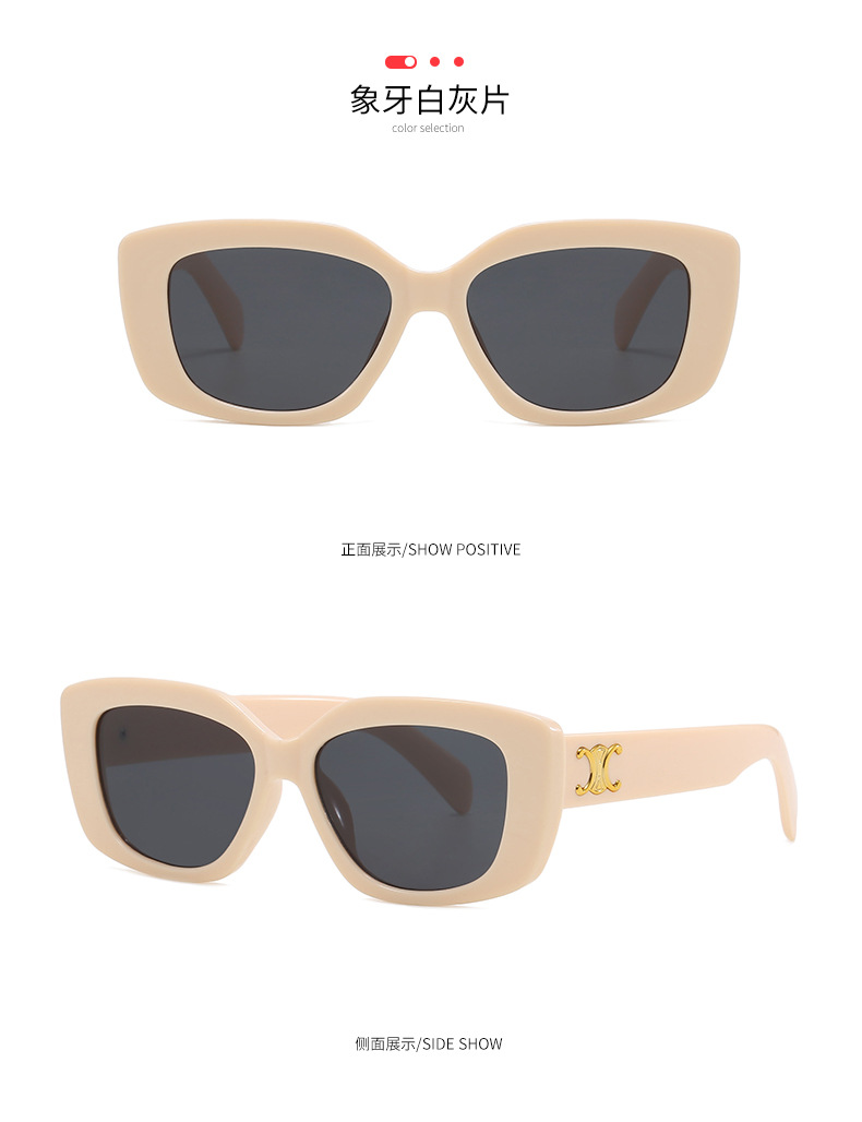 Retro triumph snow sunglasses for women with a high-end feel, 2024 new square sunglasses for sun protection against ultraviolet rays pic 14