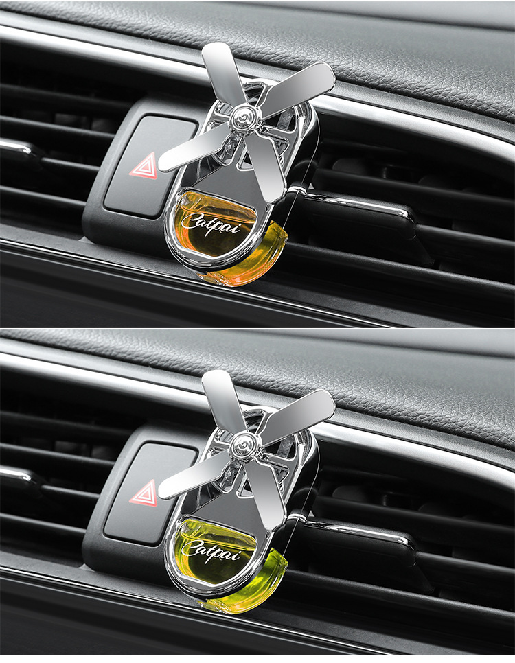 Car perfume, car aromatherapy, air conditioning outlet fan, rotating interior accessories, light-scented creative decorative items pic 20