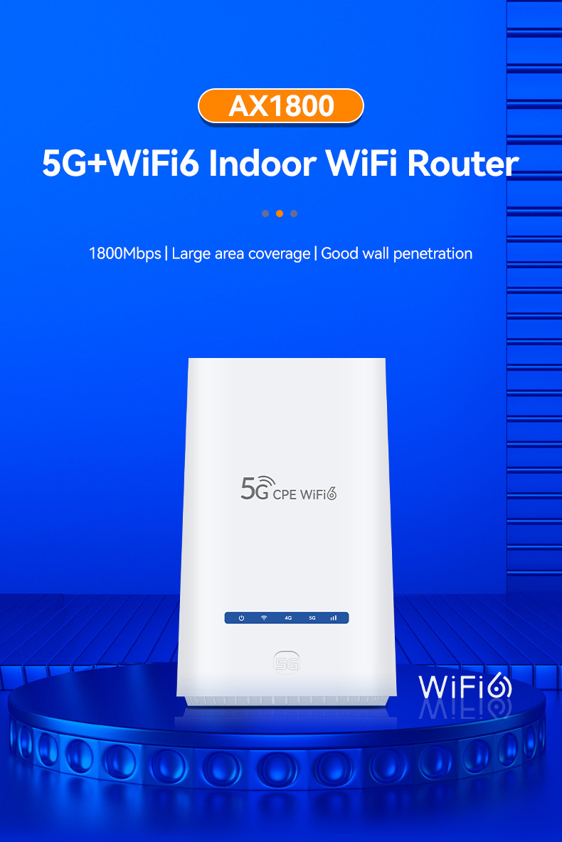 企业工业级 全网通 全千兆网口5G无线WIFI双频插卡路由器WIFI6详情1