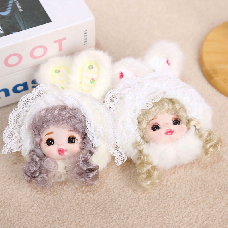 Vinyl rabbit ears, doll head pendants, plush toys, figurines, bags, pendants, keychains, dolls, and dolls pic 8