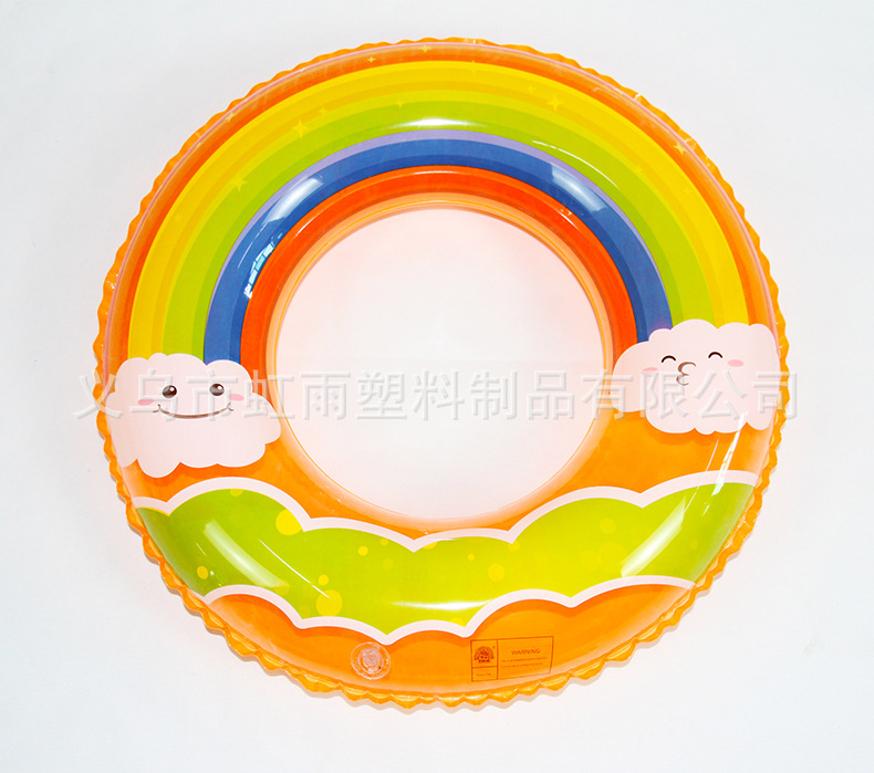 虹雨新品儿童充气游泳圈可爱卡通云朵游泳圈PVC救生圈腋下圈批发详情4