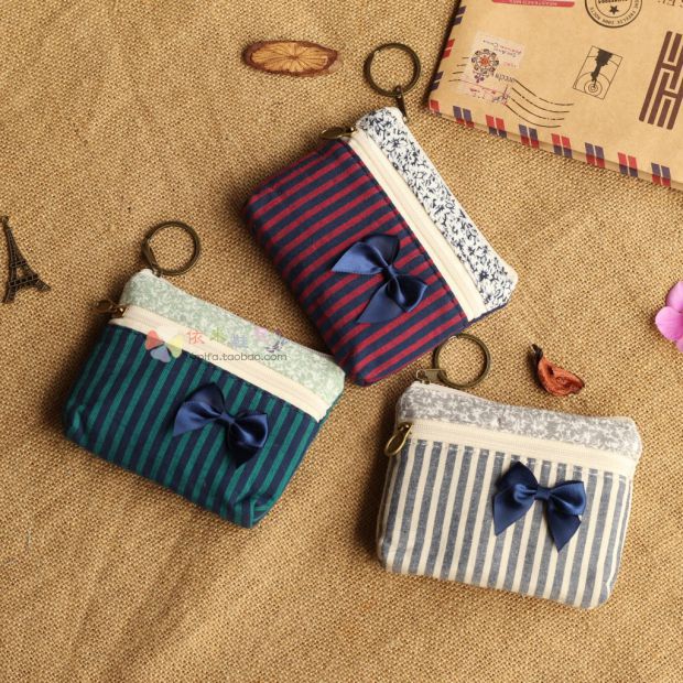 包邮小钱包零钱包韩国版拉链女式帆布艺可爱迷你硬币包耳机收纳袋详情12