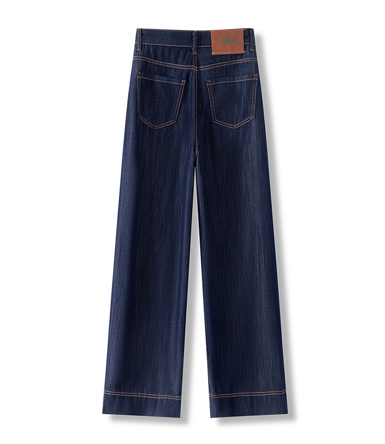 广州新塘牛仔裤官方旗舰店裤子女士2025新款夏季薄款窄版阔腿直筒详情18