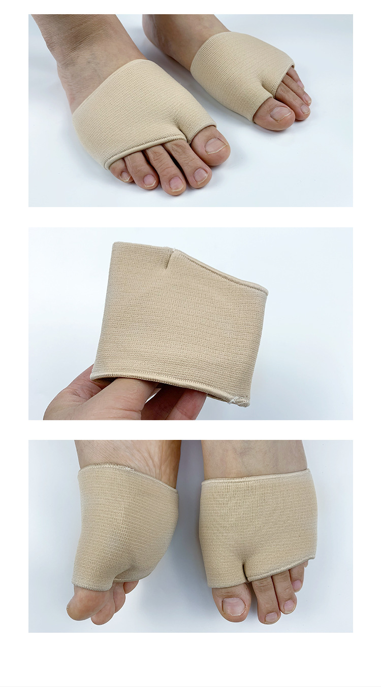 Wholesale of Lycra fabric elastic forefoot pads, thickened half-size pads for the soles of the feet, breathable, anti-slip and wearable shoe covers pic 9