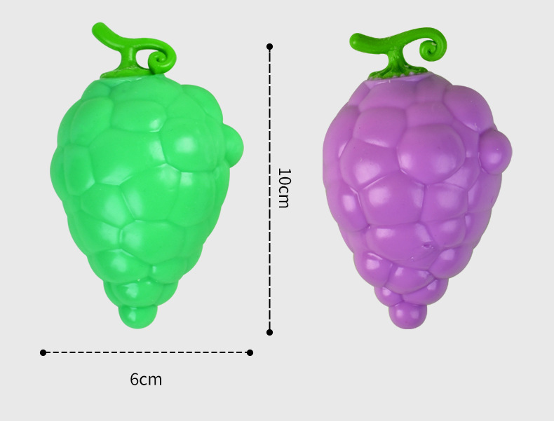 Malleable simulation fruit grape pinching fun stress-relieving toy, slow rebound fluid grape pinching fun venting tool pic 6