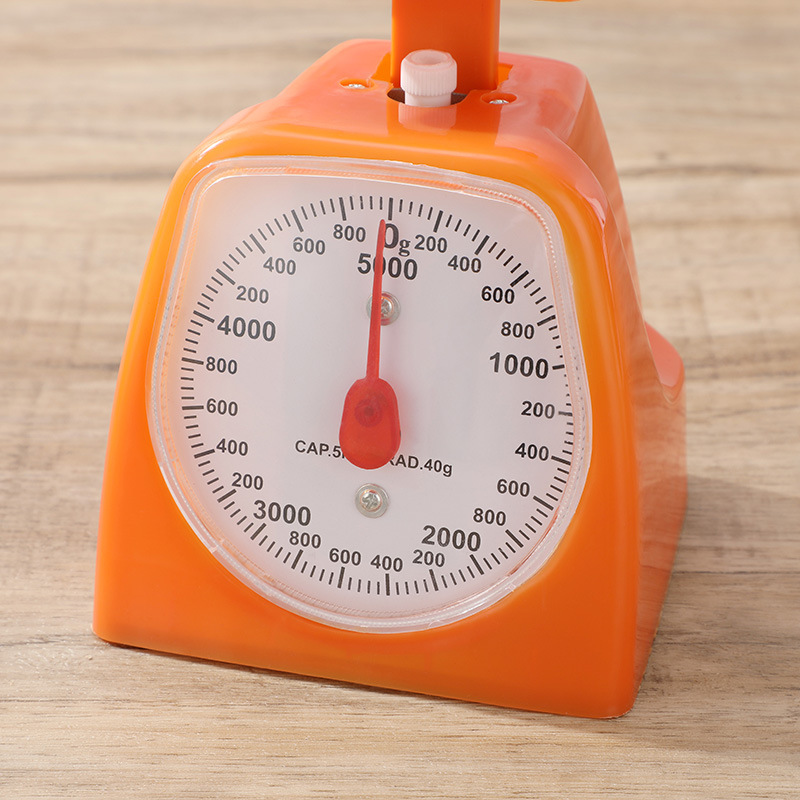 Mechanical small square kitchen spring food scale, household scale, plastic dial scale, fruit tray scale, household pointer spring scale pic 4