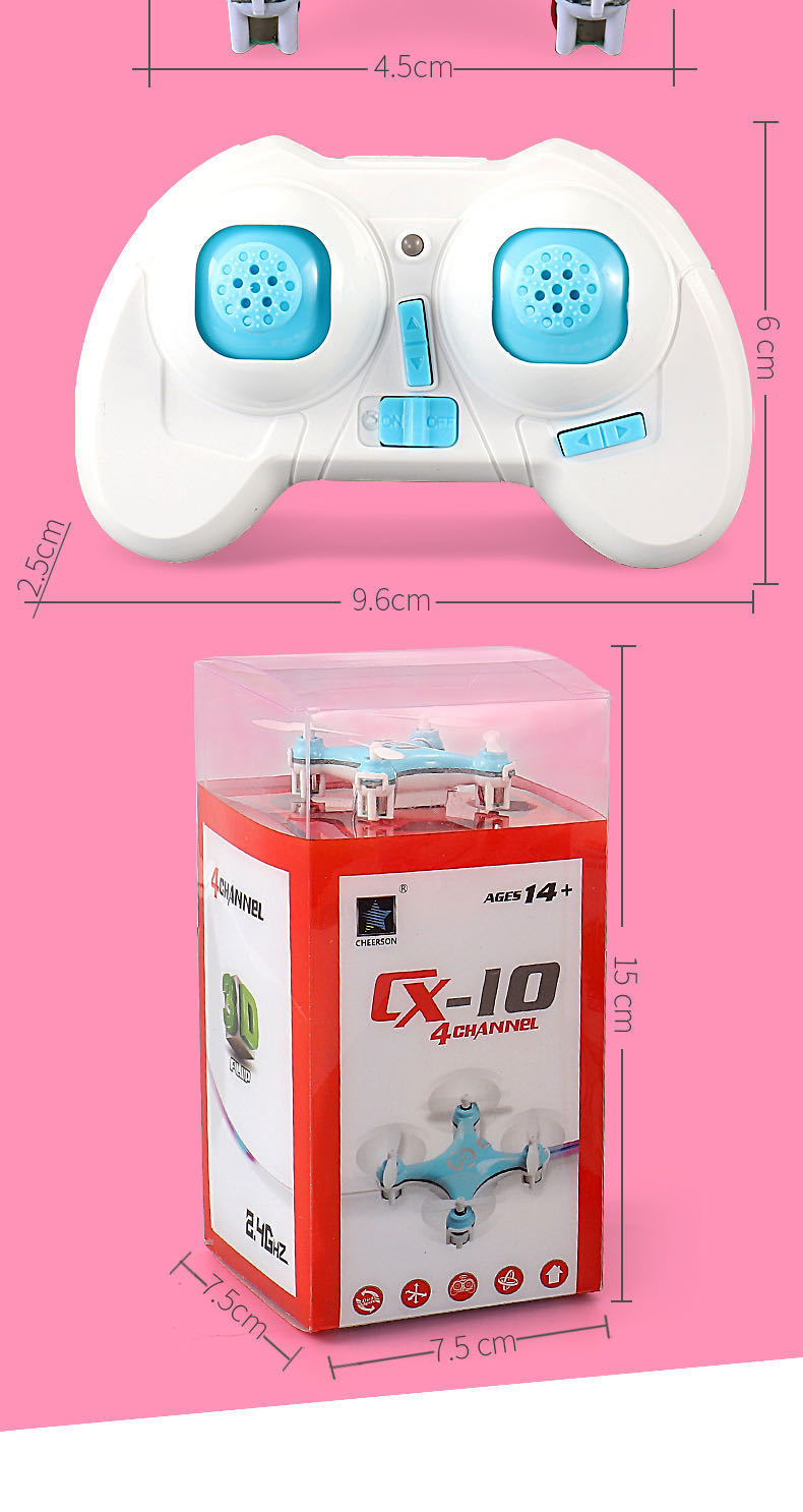 CX10 Chengxing 2.4G Remote-controlled mini Drone Quadcopter, children's toy remote-controlled aircraft pic 12