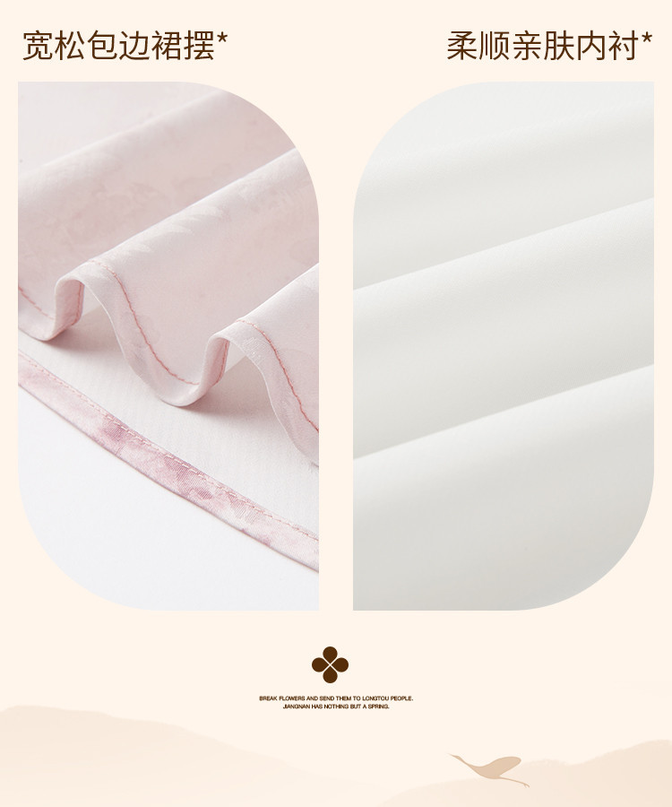 2025 Summer satin V-neck halter dress for women, new Chinese-style smudged printed dress pic 9