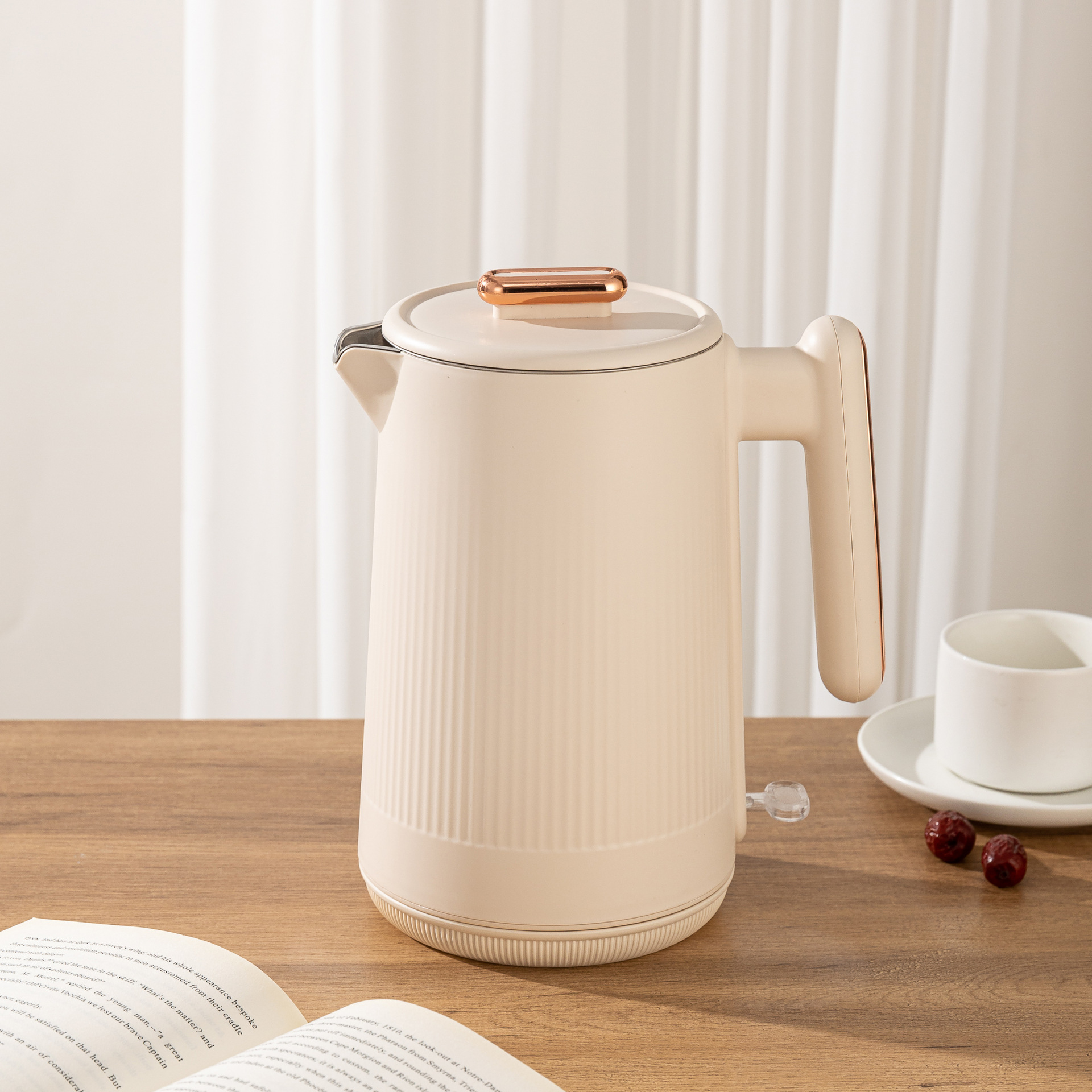 Xiandu Fu 1.8L household electric kettle made of 304 stainless steel, with constant temperature, intelligent and automatic power-off function for boiling water in the dormitory pic 10